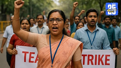 Maharashtra Teachers Protest