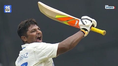 Sarfaraz Khan smashed a 47-ball century with 8 fours and 7 sixes