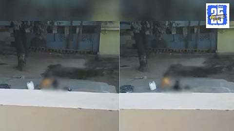 Woman Helper Beating Girl