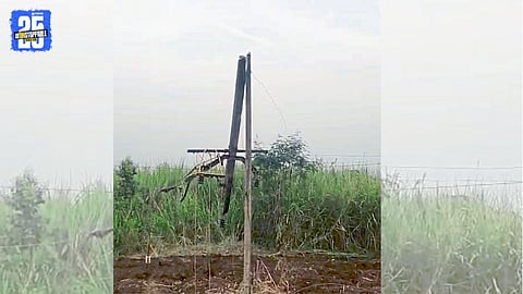 MSEDCL Worker Injured After Cement Pole Collapse