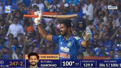 Ruturaj Gaikwad scored his maiden ODI century in the 2nd ODI against South Africa