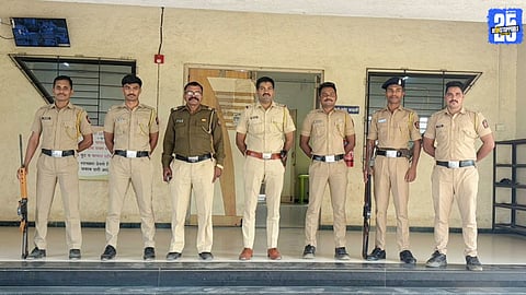 Heavy Police Security Deployed at Manchar Election Strong Room