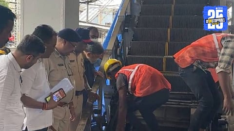 Badlapur Railway Station Elevator Construction