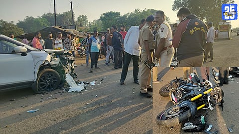 Mokhada accident report highlighting bike–car collision, severe injury, and highway safety issues.