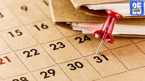 A reminder displaying important year-end tasks that must be completed before the 31 December deadline to avoid penalties or missed opportunities.