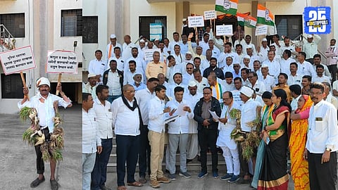 congress party march on tahsil office