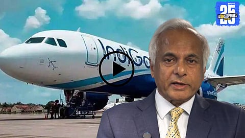 IndiGo Chairman Vikram Singh Mehta addressing the media with a formal apology issued over the recent airline controversy.