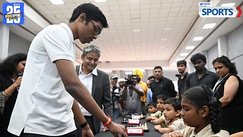 R Praggnanandhaa Motivates Students in Dharavi Chess Championship