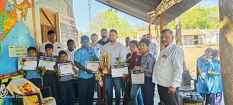 पडळ शाळा पासिंग हॉलीबॉल स्पर्धेत प्रथम