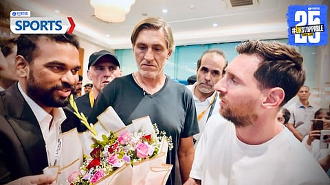Lionel Messi at Wankhede Stadium
