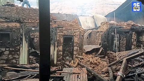 Shock in Patan Taluka as Fire Ravages Four Houses in Nadoli