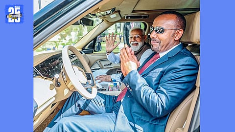 ethiopia's prime minister abiy ahmed ali and narendra modi