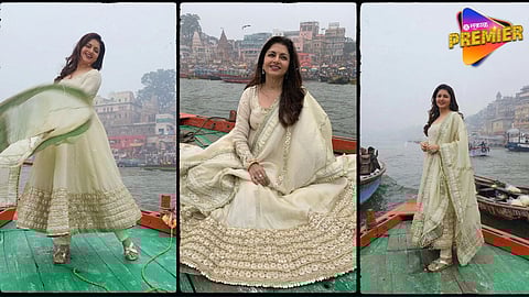 bhagyashree at varanasi ghat
