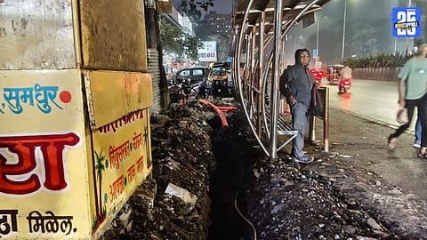 Unsafe Road Excavation Work on Solapur Road