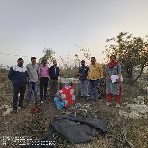 solapur ; भोजप्पा तांडा परिसरातील हातभट्टीवर छापेमारी