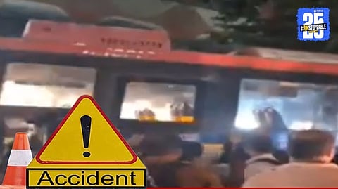 BEST Bus Accident near Bhandup Station