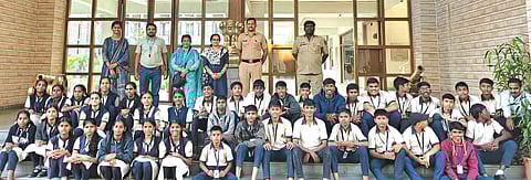 खंडाळा पोलिस प्रशिक्षण केंद्रास 
विद्यार्थ्यांची शैक्षणिक भेट