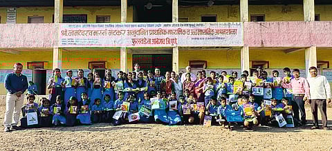 नंदकर आश्रमशाळेत 
इंग्लिश रीडिंग फन-फेअर