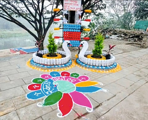 टाकाऊ वस्तूंमधून आकर्षक कलाकृतींचा पुन्हा अविष्कार