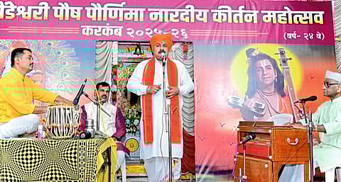 चौंडेश्वरी देवीच्या पालखी मिरवणुकीने नारदीय कीर्तन महोत्सवाची सांगता