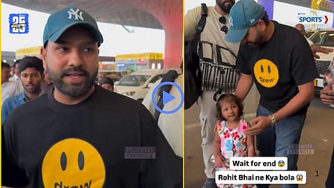 Rohit Sharma ensures a little girl’s safety at Mumbai Airport as a viral video