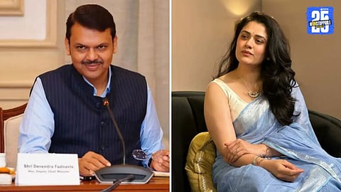cm devendra fadnavis and girija oak