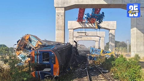 A massive crane collapse on a busy railway track caused a deadly accident, killing 22 people and injuring over 30, triggering large-scale rescue operations.