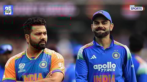 Virat Kohli and Rohit Sharma as the ICC ODI No.1 ranking