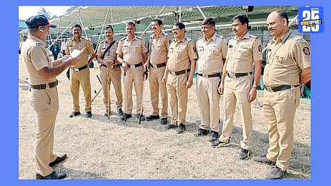 police bandobast in pune for election