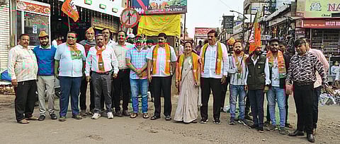 महाबळेश्वरमध्ये भाजपचा महानगरपालिकांमधील विजयाचा येथील कार्यकर्त्यांकडून जोरदार जल्लोष