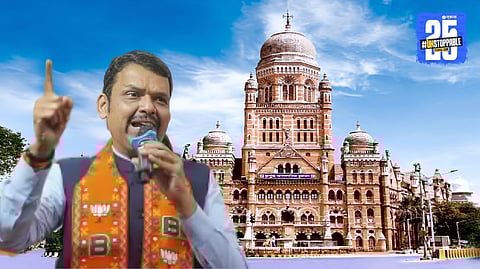 Maharashtra Chief Minister Devendra Fadnavis addressing the media after BJP’s historic victory in municipal elections.