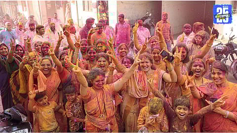 BJP Party celebration in bhosari