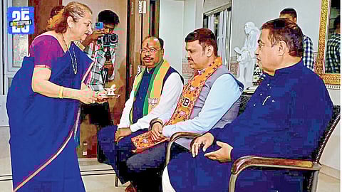 chandrashekhar bawankule, cm devendra fadnavis and nitin gadkari