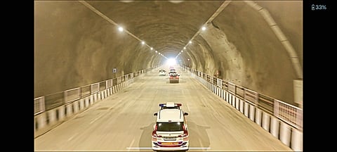 खंडाळा - खंबाटकी नवीन बोगदयातून चाचपणी वहातुक