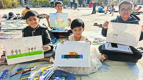 ओतूर केंद्रावर थंडीतही मोठा उत्साह