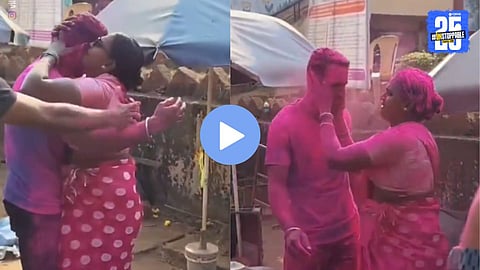 A proud moment captured as a CRPF-selected son shares his success with his vegetable-vendor mother, reflecting years of sacrifice, struggle, and unconditional love.