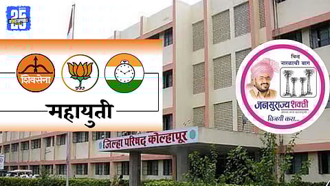 Political leaders hold meetings amid alliance uncertainty ahead of Kolhapur Zilla Parishad polls.