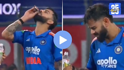 What Did Virat Kohli Drink in IND VS NZ ODI That Caused Him to Make Weird and Funny Faces
