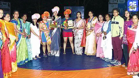 Koregaon women’s wrestling tournament.