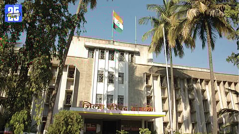 Candidates crowd the election office on the last day of nominations in Sangli.