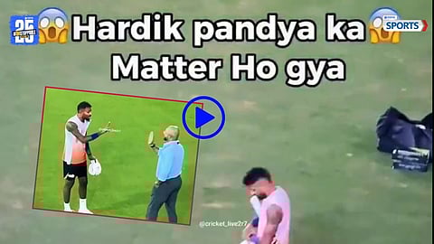 Hardik Pandya Murali Kartik argument before match viral video 
