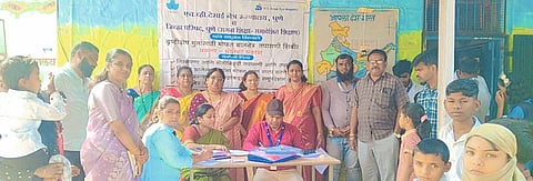 चाकणला दृष्टिदोष दिव्यांग तपासणी शिबिरास प्रतिसाद