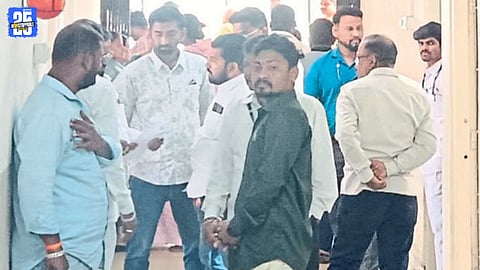 Jayasingpur Municipal Council officials and citizens interacting at the civic office after the election of the mayor and councillors.