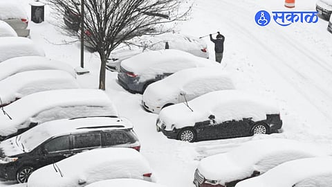 Snowstorm hit to america