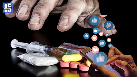 Representative image highlighting illegal drug injection trade operating through social media