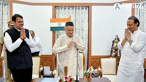 cm devendra fadnavis, bhagat singh koshyari and ajit pawar