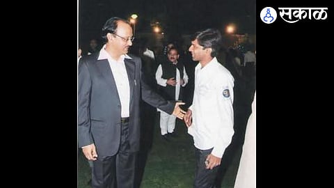 ajit pawar with MLA Prashant Bamb