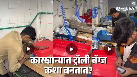 How trolley bags are made in factories