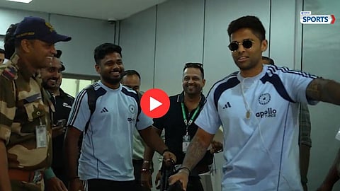 SURYAKUMAR YADAV TURNS BODYGUARD FOR SANJU SAMSON – VIDEO VIRAL