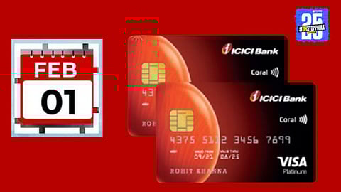 ICICI Credit Card Rule Changes Effective From February 1